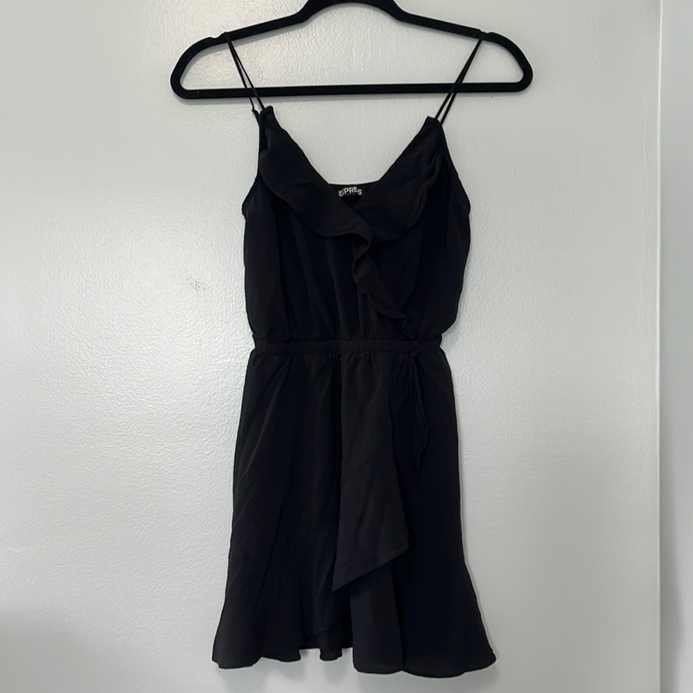 Express, Faux wrap, Ruffled Mini Dress, Sz XS